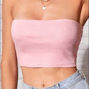 Rib-knit tube top